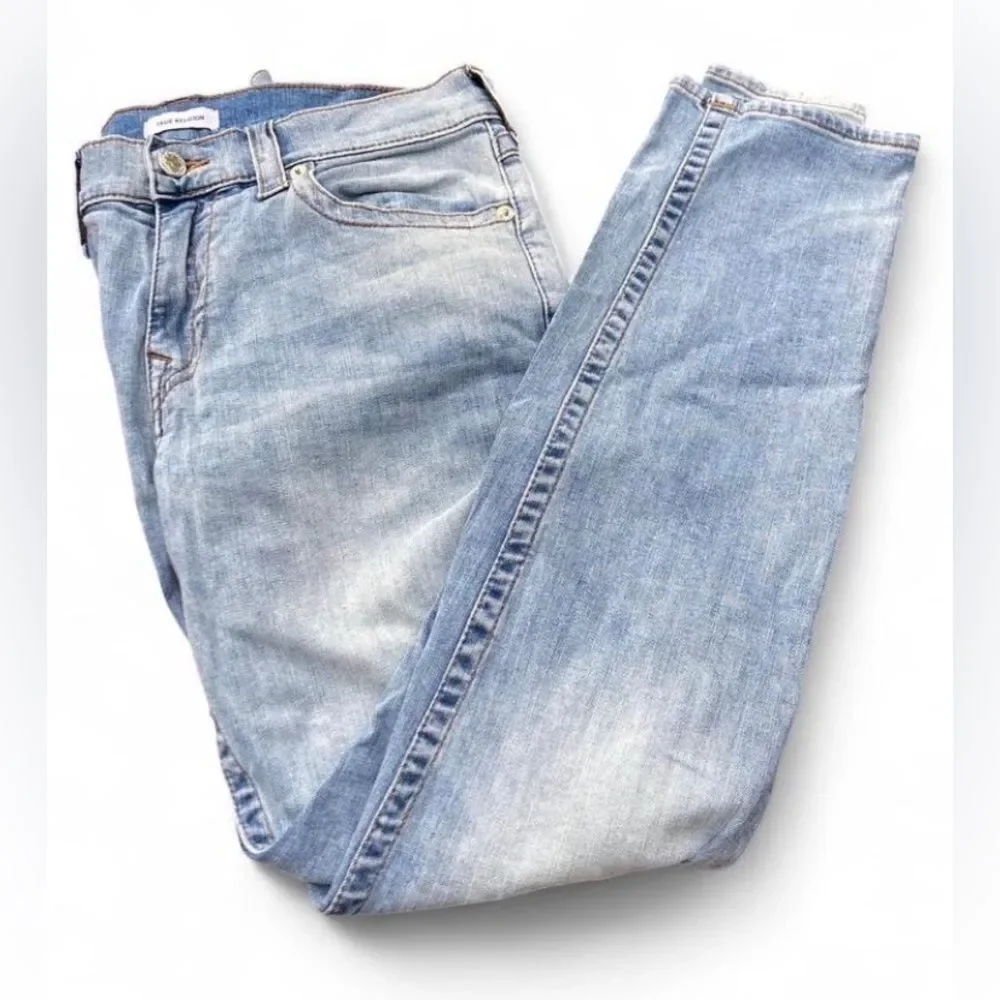 True Religion Light Blue Straight Jeans